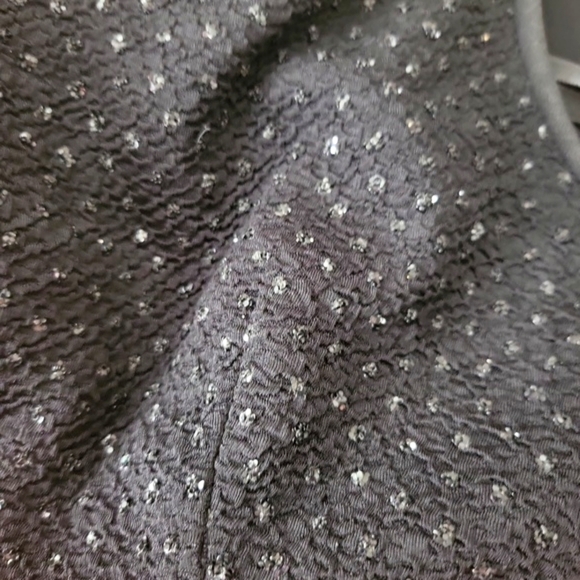 Vintage David Warren Black Sequined Bodice Spaghetti Strap Cocktail Dress Size10 - Picture 6 of 7